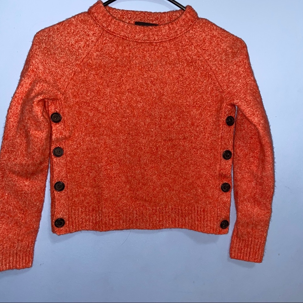 J Crew Orange crewneck Sweater